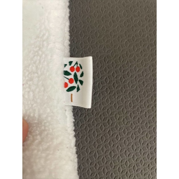 Vintage Cherry Tree Polartec 3m Baby Hooded & Attached Mittens White Snow Suit - Picture 4 of 11